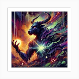 Demons And Angels Art Print