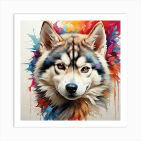 Husky Painting 2 Art Print