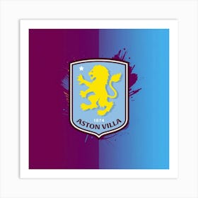 Aston Villa F.C Logo Wall Art 10 Art Print