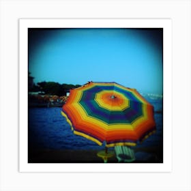 Opatija Croatia  Sun Umbrellas 2 Art Print