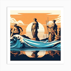 Mermaids 2 Art Print