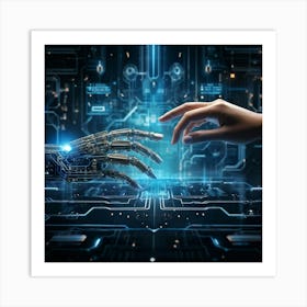 Robots And Artificial Intelligence Art Print