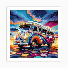 Vw Bus Painting Art Print