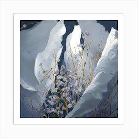 Ice Flowers Art Print