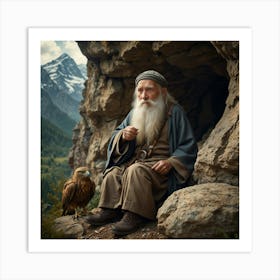 Old Man With Eagle Art Print