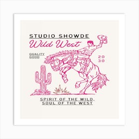 Studio Show Wild West Art Print