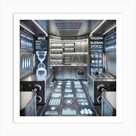 The High Tech Interior Of A Futuristic Mobile Russ Art Print