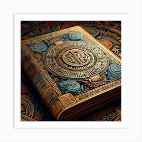 Aztec Book 1 Art Print