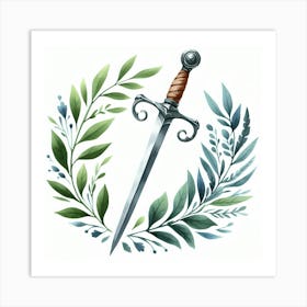 Two-handed sword Art Print