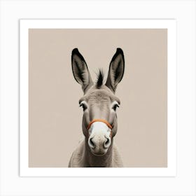 Donkey Portrait Art Print