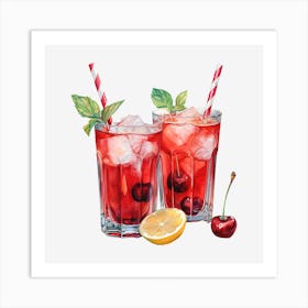 Cherry Lemonade 11 Art Print