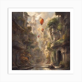 Fantasy City 5 Art Print