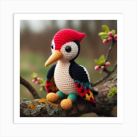 Amigurumi, Woodpecker 2 Art Print