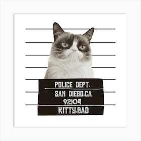 Grumpy Cat Art Print