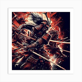 Samurai Warriors Art Print