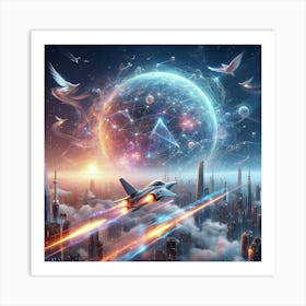 Futuristic City 2 Art Print