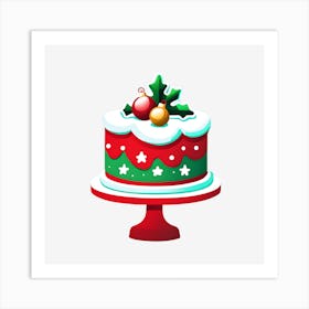 Christmas Cake 571727950 Art Print