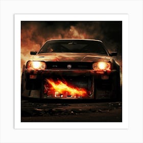 Skyline from hell Art Print