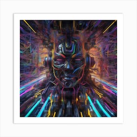 Futuristic Art 15 Art Print