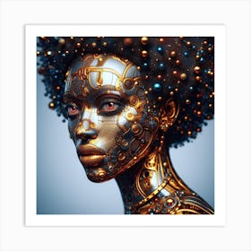 Futuristic Woman 11 Art Print