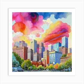 Cityscape 2 Art Print