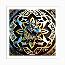 Celtic Dragon Art Print