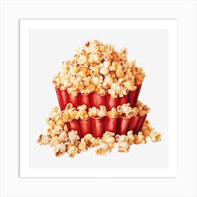 Popcorn In A Bowl Art Print