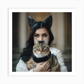 Cat Portrait 1 Art Print