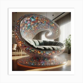 Lucite Chair Art Print