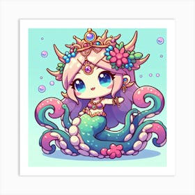 Miniature Mermaid 8 Art Print