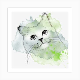 Cat Portrait Art Print