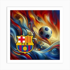 FC Barcelona Logo Wall Art 10 Art Print