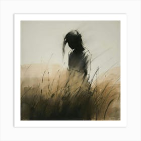 'The Girl In The Grass' Art Print