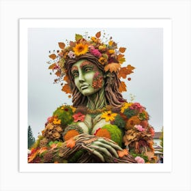 Autumn Woman Art Print