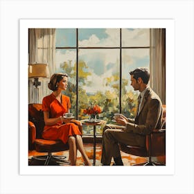 'The Conversation' Art Print