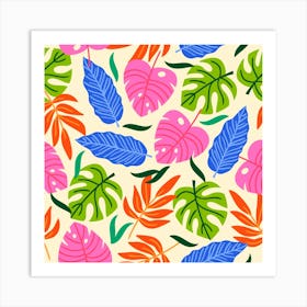 Tropical Sheets Summer Beach Art Print