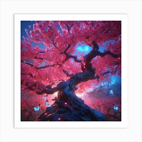 Cherry Blossom Tree Art Print