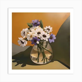 Daisies In A Vase Art Print