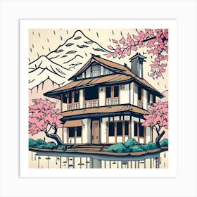 Japanese House 3 Art Print