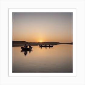 Sunset In The Desert Art Print