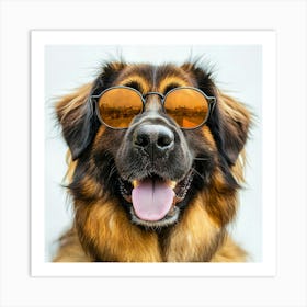 Dog In Sunglasses 7 Art Print