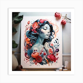 Flower Girl 1 Art Print