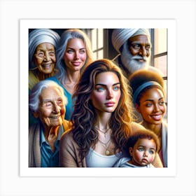 Family Angels Art Print