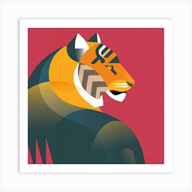 Bengal Tiger Square Art Print