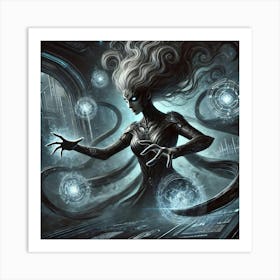 Queen Sorath Shadow Manipulation Sci Fi Art Print