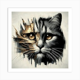 Cat Canvas Art Art Print