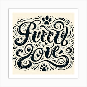 Furry Love Art Print