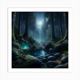 Dark Forest 1 Art Print