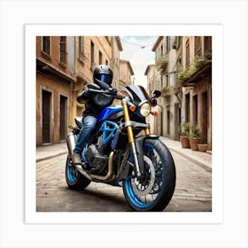 A motocycle Art Print