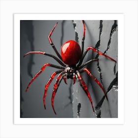 Red Spider Art Print